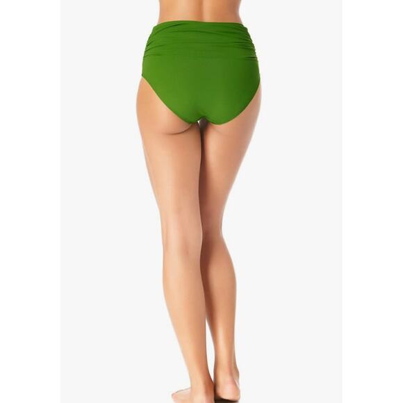 Anne Cole Women's Standard Convertible High Waist Shirred Swim Bottom XS - Picture 2 of 3